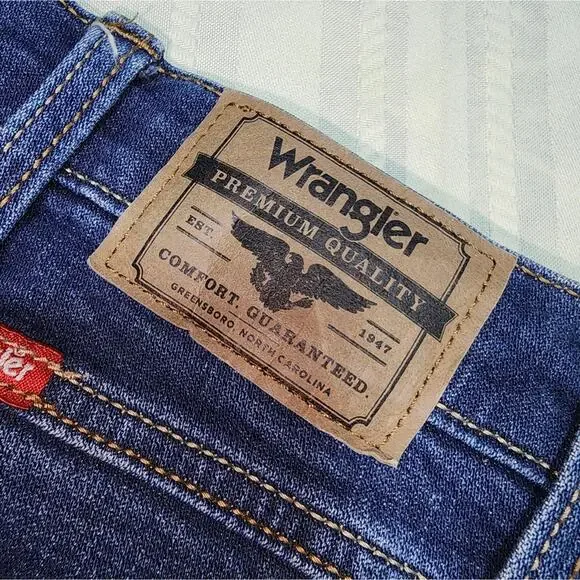 WRANGLER EUC MENS SZ 38 DENIM BLUE JEANS - Picture 7 of 10